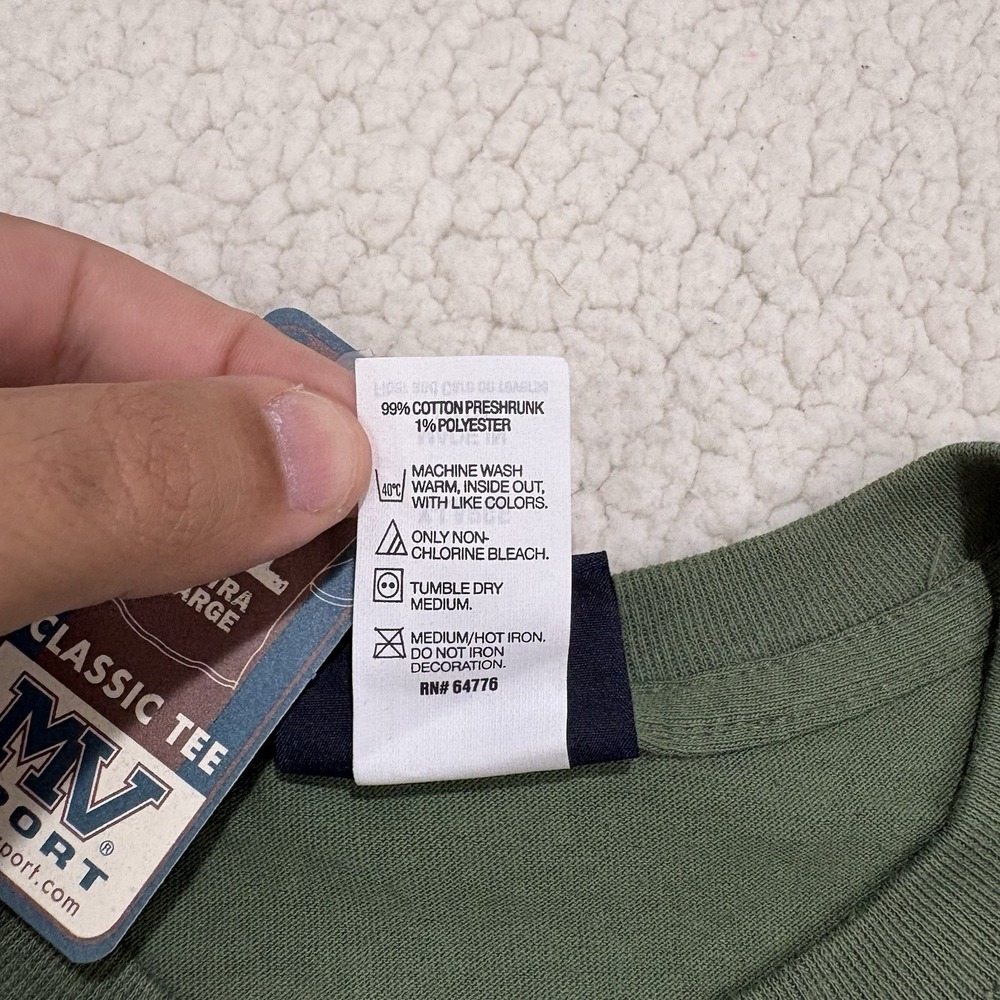 NWT USMC United States Marine Corp T-Shirt Green Red Size XL MV Sport Semper Fi - Picture 4 of 4